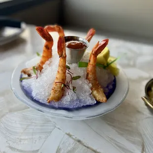 Grilled and Chilled Prawn Cocktail