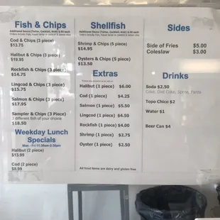 Current: 6/8/2021.   This is not a 2023 menu version. Prices have probably  changed.