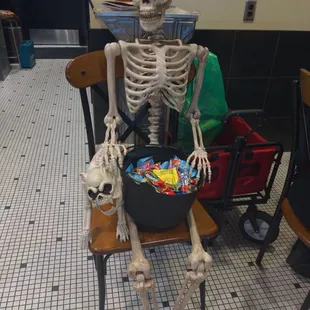Cool Halloween decoration! Free candy too.