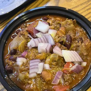 Carnivorian Chili, ground beef