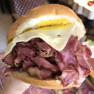 Hot Pastrami Sandwich