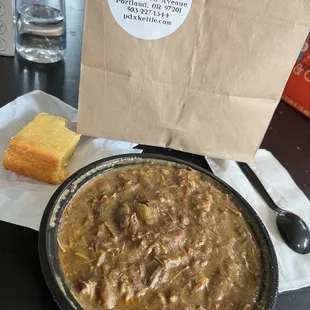 Gumbo and Cornbread