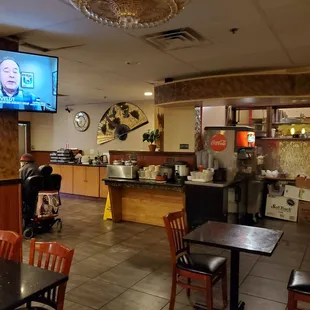 the dining area