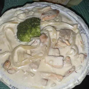 Chicken fettuccine Alfredo
