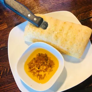 Italian Ciabatta Bread with House Made Table Oil