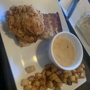 Chicken and biscuit