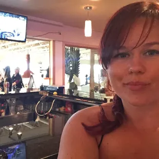 Killer view of the lake, beach area, and can't wait for the pool and patio bar to open