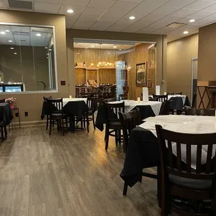 Inside the restaurant