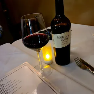 Nice bottle of cabernet.