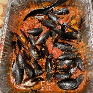 Mussels Napolitano yummy soooo good highly recommend it can't wait to order it again