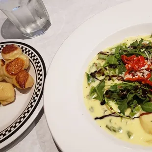 Burrata ravioli