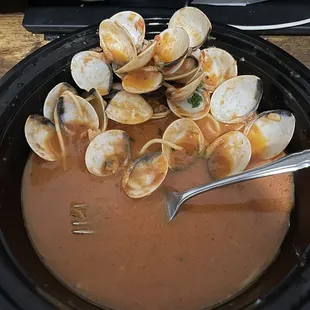 Spaghetti with clam sauce