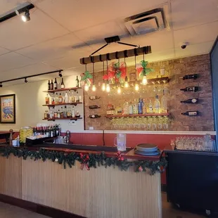 Newly remodeled bar area.