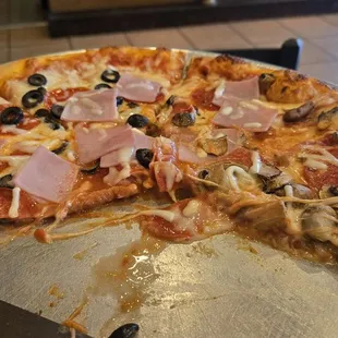 pizza, food
