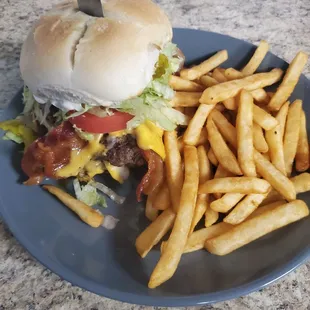 Portofino burger amd fries