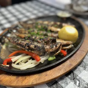 a plate of food on a table