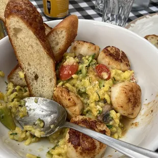 Blackened Scallop Risotto