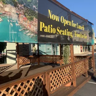 a sign for a restaurant