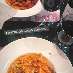 Arrabbiata Pasta add chicken and Vodka Sauce Pasta