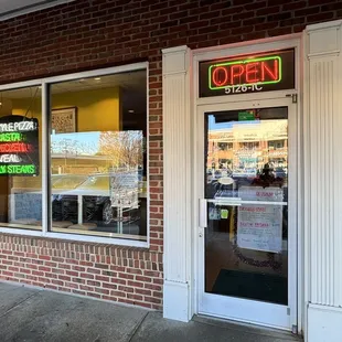 the front of a restaurant