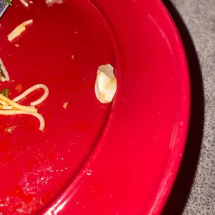 Second full garlic clove. The first one I chewed up by accident and spit out.