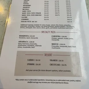 2024 Menu