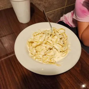 Child&apos;s fettuccine