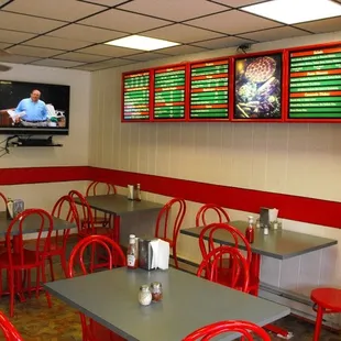 the dining area