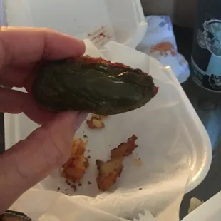 Jalapeño bite - soggy gross - cheese inside was disgusting as well