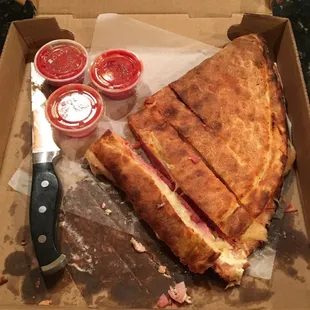 a cut in half sandwich