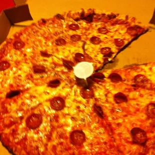 Cheap hard dough pizza