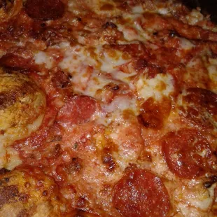 Greasy mess that after one slice I am pitching the pizza.  Will not reorder