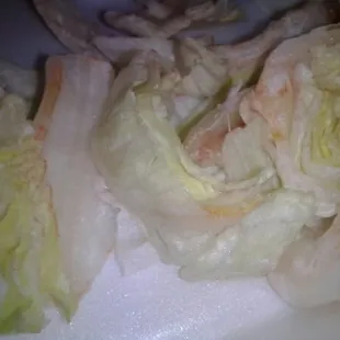 Never thought I&apos;d get this much disgusting brown/pink colored lettuce in my salad.. never again, Portofino&apos;s.