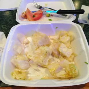 Seriously?  I order a chicken salad and get this many hearts of lettuce?  Portofino&apos;s really doesn&apos;t care about quality.