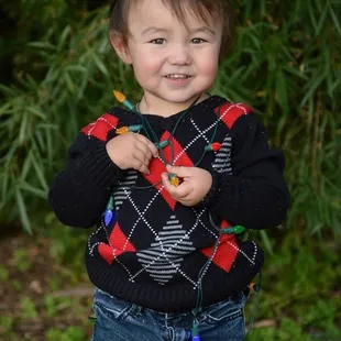 Christmas shot. They did so well with him! And he with them!