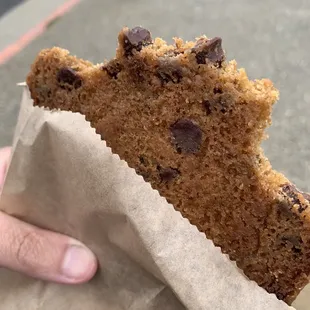 Choc chip cookie $3