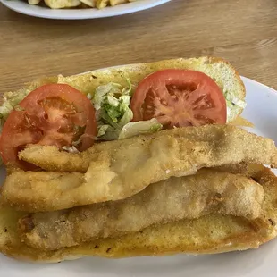 Cod fish sandwich.