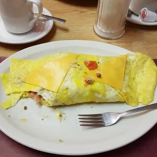 This is there southern 3 egg omelette.