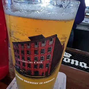 Dogfish Head IPA 60 in a cool Yuengling glass