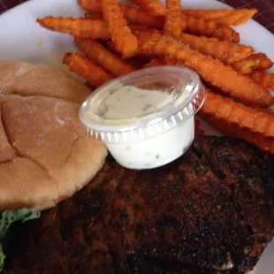 Blackened Tuna Sandwich