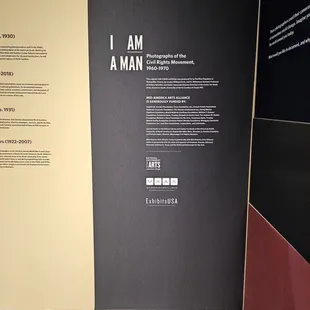 I Am A Man exhibit