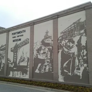 Mural on the outside along Water St