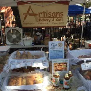 a variety of baked goods