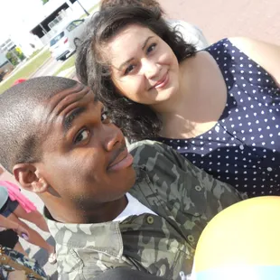 With my best friend. :)