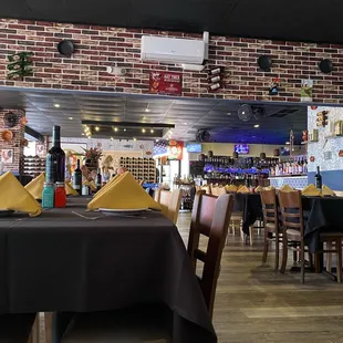 Inside the restaurant