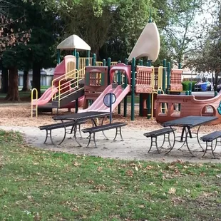 Picnic tables