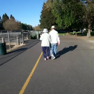 Aww holding hands. Cute