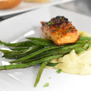 Salmon and Mashed Potatoes