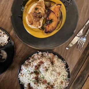 Papas aplastadas, Chilean Sea bass