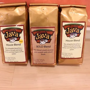 Do you like Posada Java coffee? Remember to take home a bag of House Blend or Bold Blend coffee.